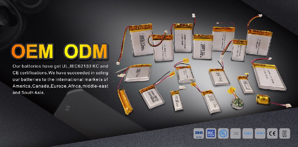 A&S Power 553640 3.7v 850mAh Lithium Polymer Battery
