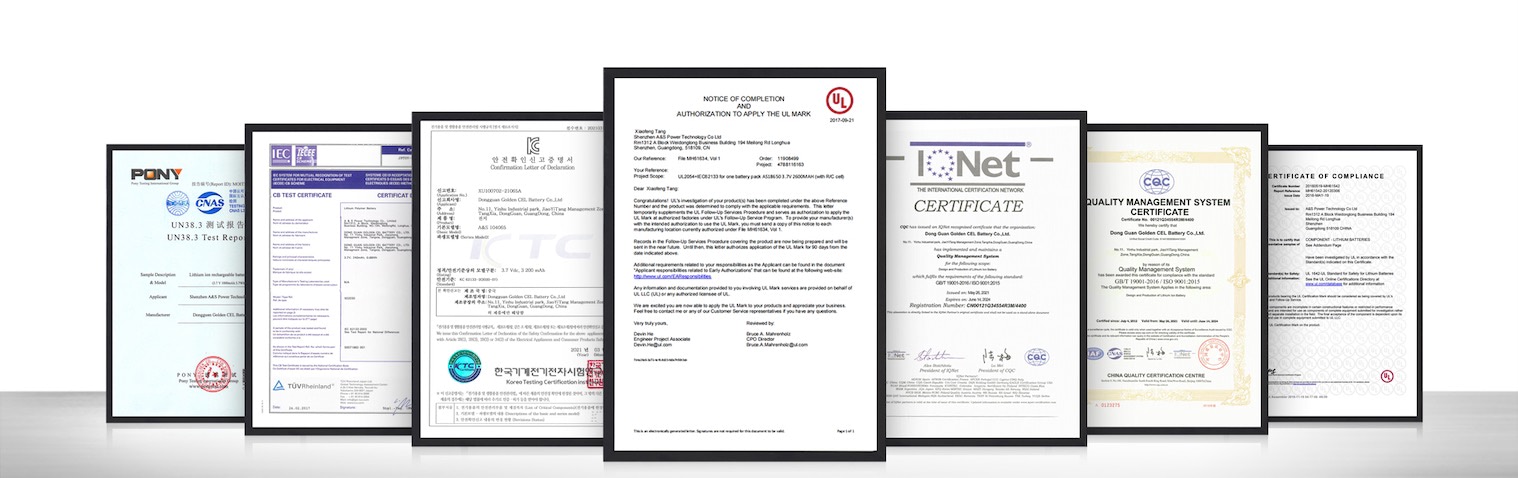 A&S Power Certificate