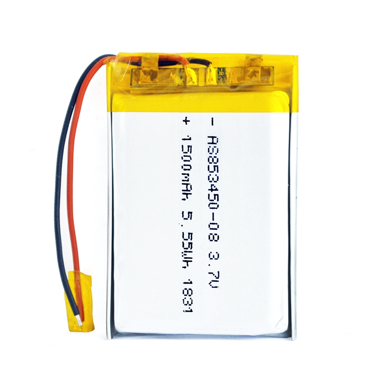 AS Power 3.7V 1500mAh 853450 5.55Wh Lipo Battery