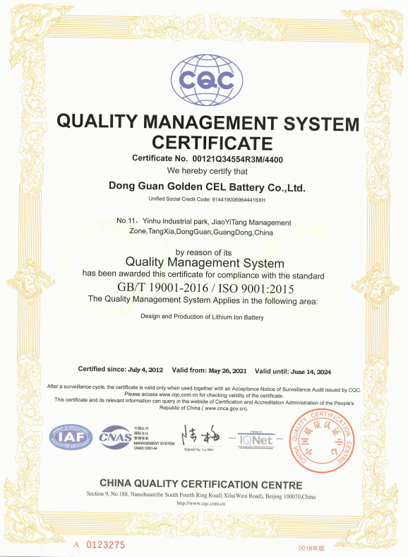 CQC Certificate CQC Certificate