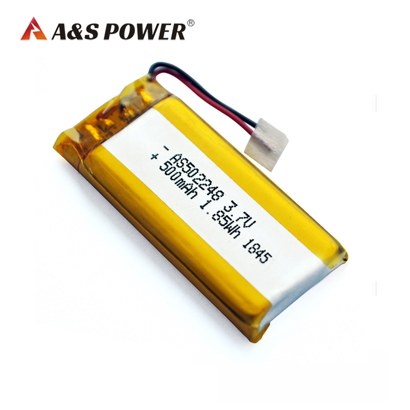 AS Power 3.7V 500mAh 502248 1.85Wh Lipo Battery AS Power 3.7V 500mAh 502248 1.85Wh Lipo Battery