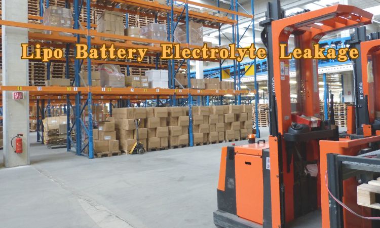 Lithium polymer battery electrolyte leakage