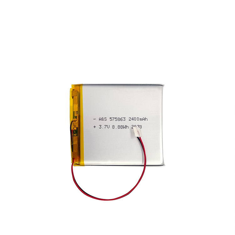 AS Power 3.7V 2400mAh 575863 8.88Wh Lipo Battery AS Power 3.7V 2400mAh 575863 8.88Wh Lipo Battery