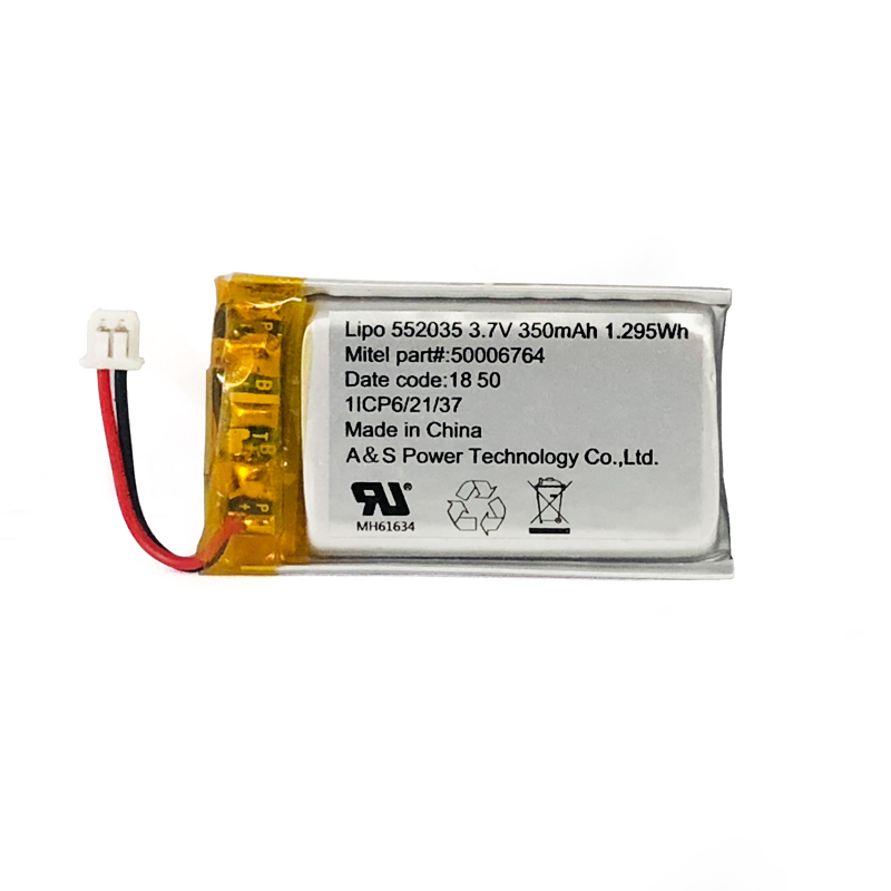 AS Power 3.7V 350mAh 552035 1.295Wh Lipo Battery AS Power 3.7V 350mAh 552035 1.295Wh Lipo Battery