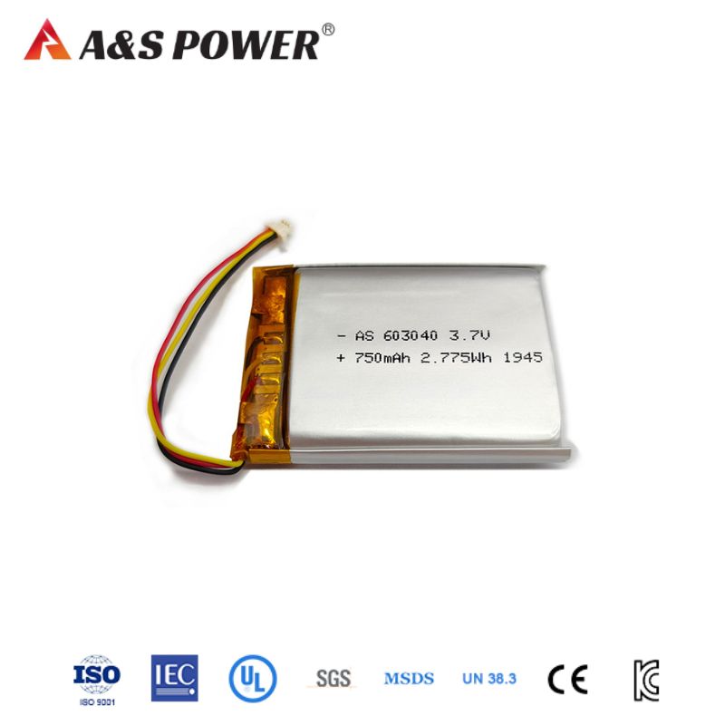 AS Power 3.7V 750mAh 603040 Lipo Battery AS Power 3.7V 750mAh 603040 Lipo Battery