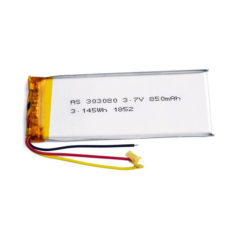 AS Power 3.7V 850mAh 303080 3.145Wh Lipo Battery AS Power 3.7V 850mAh 303080 3.145Wh Lipo Battery