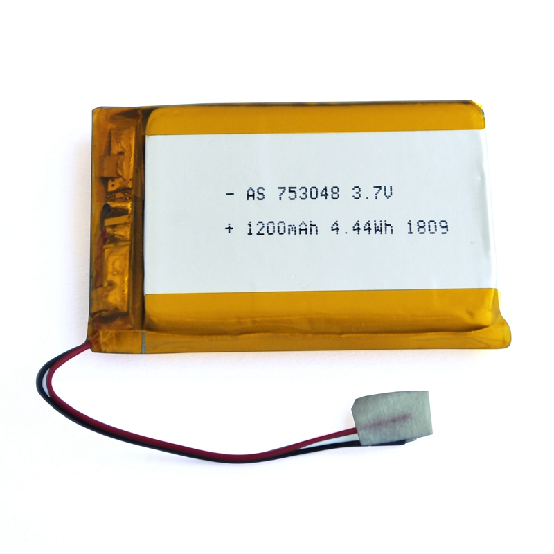 UL KC 753048 3.7V 1200mAh Lithium Polymer Battery