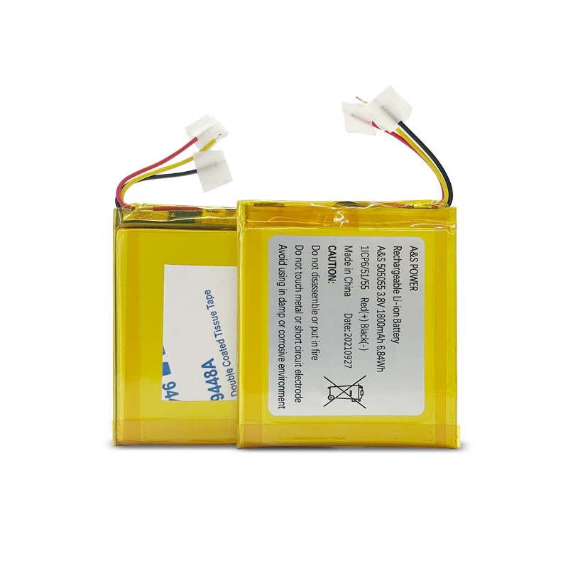 UL2054/CB/UN38.3 Certification 505055 3.8v 1800mAh Rechargeable Lipo Battery