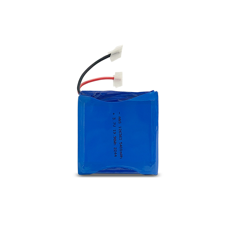 126363 pouch Cell 3.7V 5400mAh Lipo Battery with UL1642/UN38.3 Certification