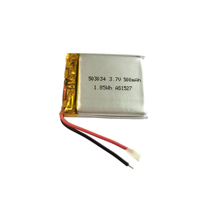 503034 3.7v 500mAh Lipo Battery For Bluetooth Headphone