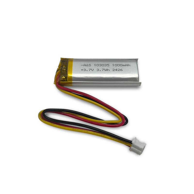 AS103035 3.7V 1000mAh Rechargeable Lithium Polymer Battery