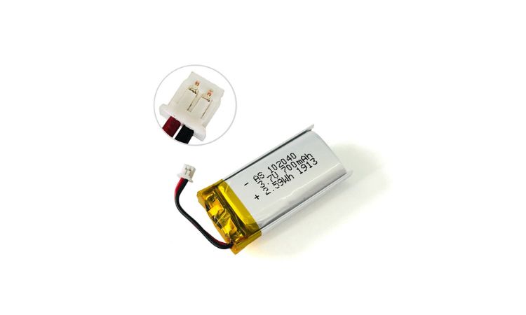 102040 3.7V 700mAh Lithium Polymer Battery