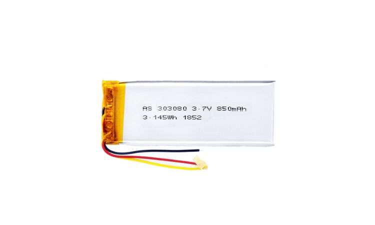 303080 3.7V 850mAh Lithium Polymer Battery