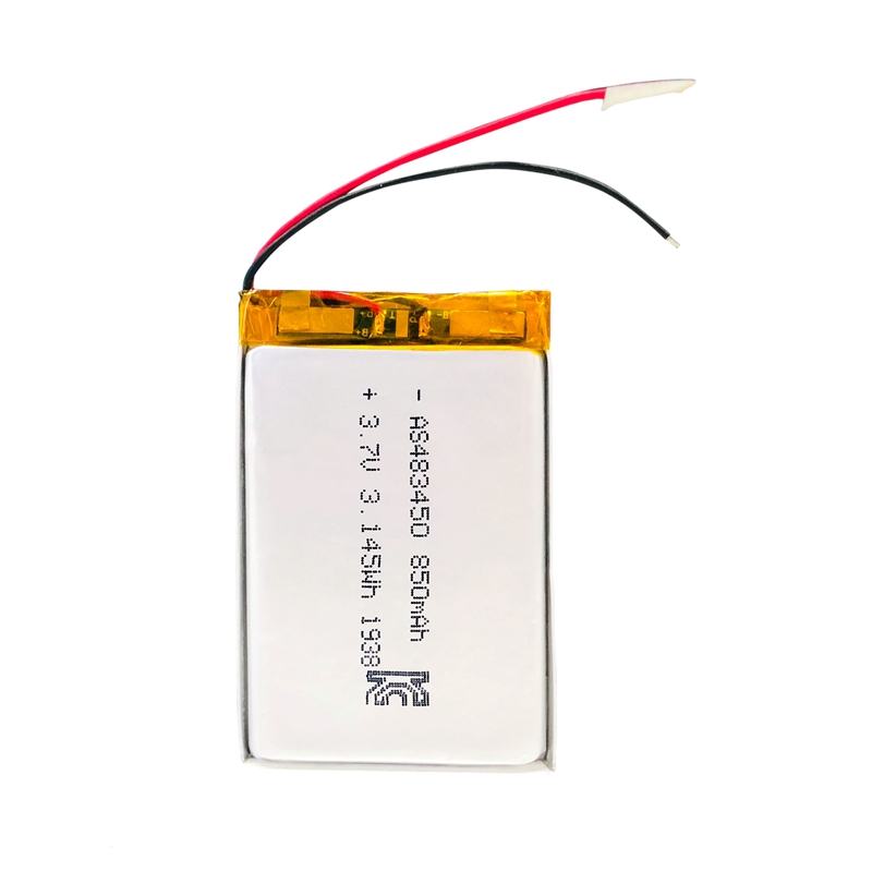 AS Power 3.7V 850mAh 483450 3.145Wh Lipo Battery AS Power 3.7V 850mAh 483450 3.145Wh Lipo Battery