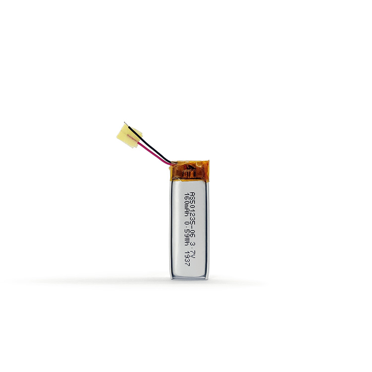 AS Power 3.7V 160mAh 501235 0.59Wh (Two Lines) Lipo Battery AS Power 3.7V 160mAh 501235 0.59Wh (Two Lines) Lipo Battery