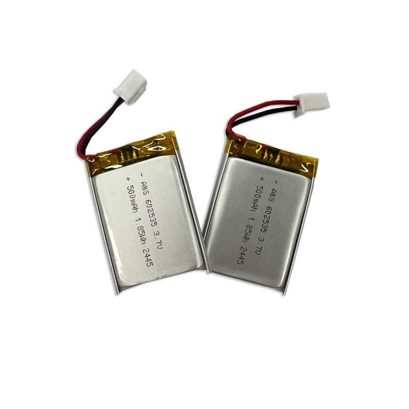 602535 3.7v 500mah Rechargeable Lithium Polymer Battery
