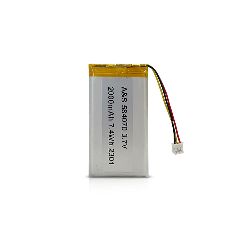 AS Power 3.7V 2000mAh 584070 7.4Wh Lipo Battery AS Power 3.7V 2000mAh 584070 7.4Wh Lipo Battery
