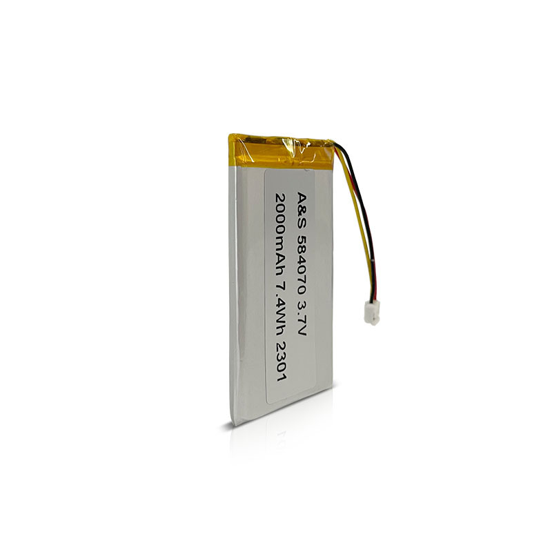 AS Power 3.7V 2000mAh 584070 7.4Wh Lipo Battery AS Power 3.7V 2000mAh 584070 7.4Wh Lipo Battery