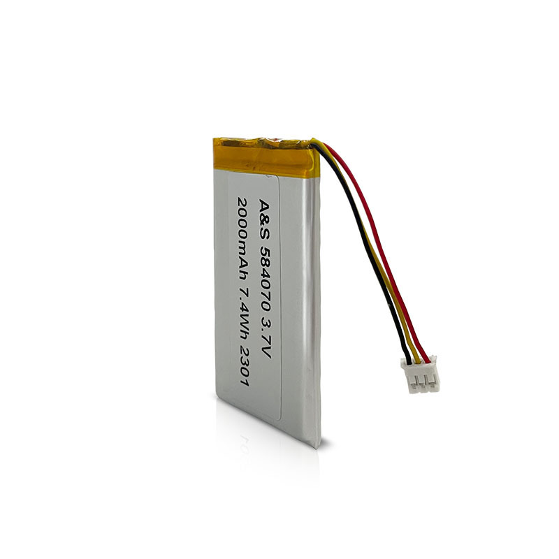 AS Power 3.7V 2000mAh 584070 7.4Wh Lipo Battery AS Power 3.7V 2000mAh 584070 7.4Wh Lipo Battery